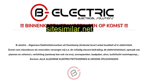 b-electric.be alternative sites