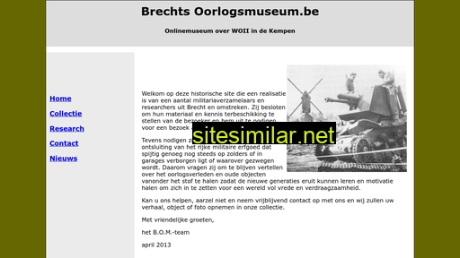 brechtsoorlogsmuseum.be alternative sites
