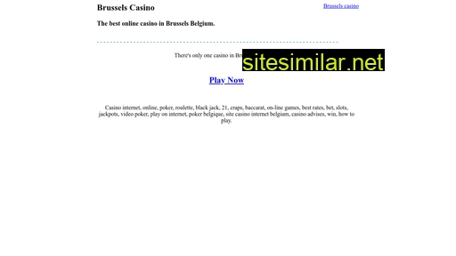 brussels-casino.be alternative sites