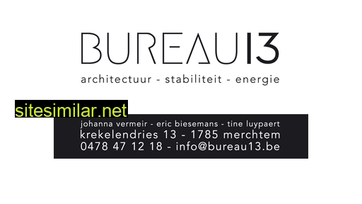 bureau13.be alternative sites