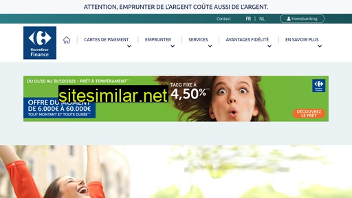 Carrefourfinance similar sites