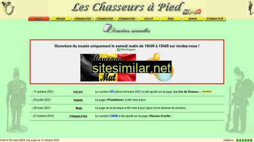 chasseurs-a-pied-belges.be alternative sites