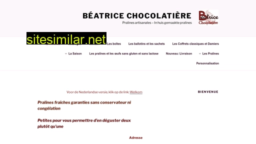 chocolatiere.be alternative sites