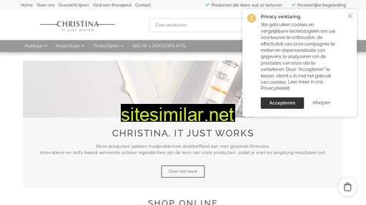 christina-cosmeceuticals.be alternative sites