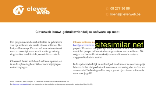 cleverweb.be alternative sites