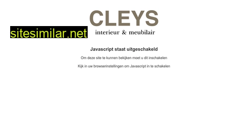 cleysinterieur.be alternative sites