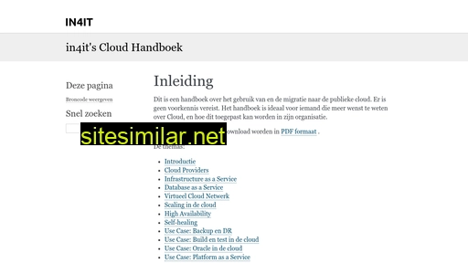 Cloudhandboek similar sites
