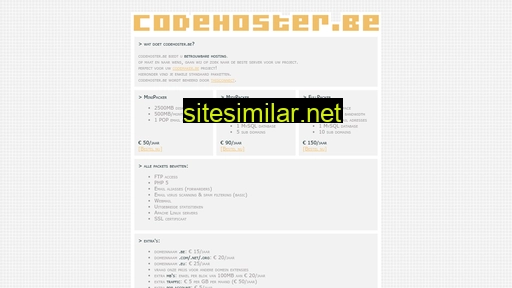 codehoster.be alternative sites