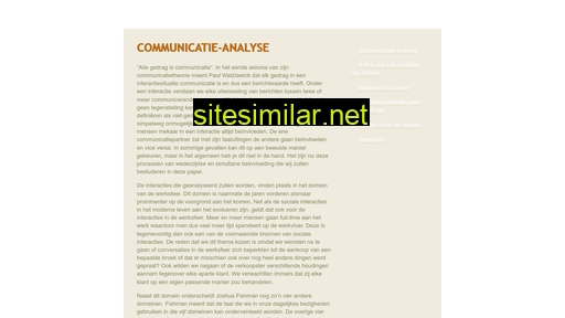communicatie-analyse.be alternative sites
