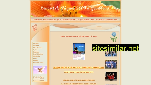concertsgospel.be alternative sites