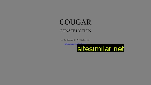 cougar-construction.be alternative sites