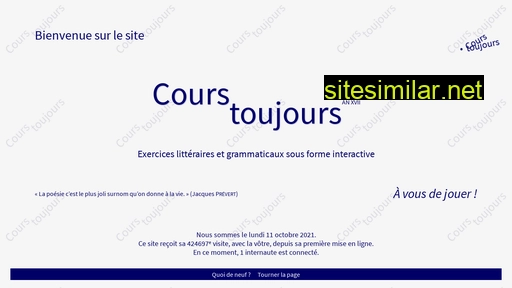 courstoujours.be alternative sites
