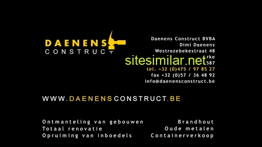 daenensconstruct.be alternative sites