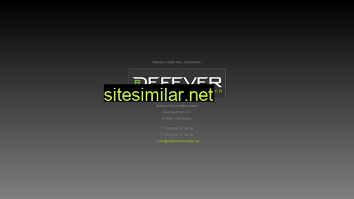 defeverrenovatie.be alternative sites