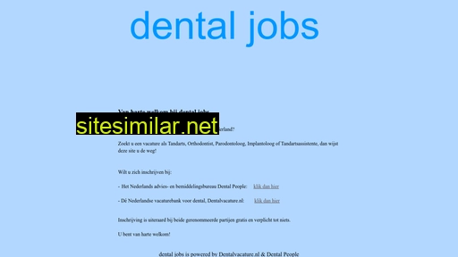 dentaljobs.be alternative sites