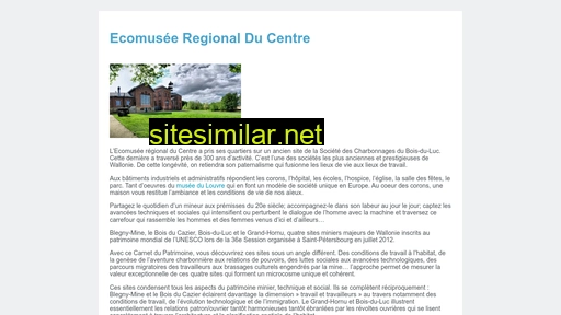 ecomusee-regional-du-centre.be alternative sites