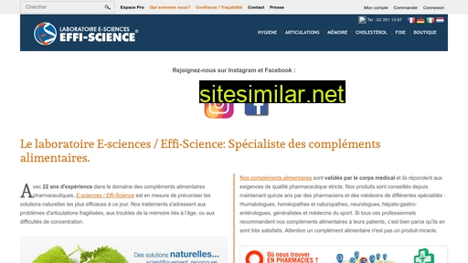 effi-science.be alternative sites