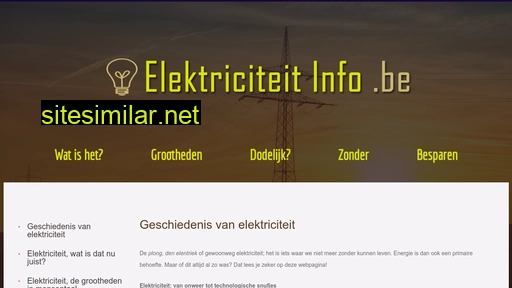 Elektriciteitinfo similar sites