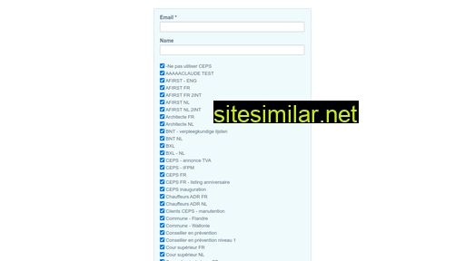 Emailing-ceps-esm similar sites