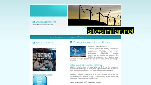 energieeolienne.be alternative sites