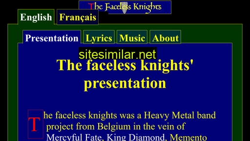 english.the-faceless-knights.be alternative sites