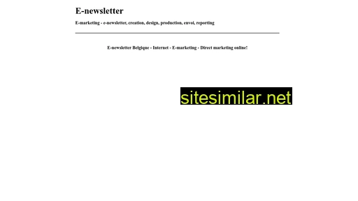 e-newsletter.be alternative sites
