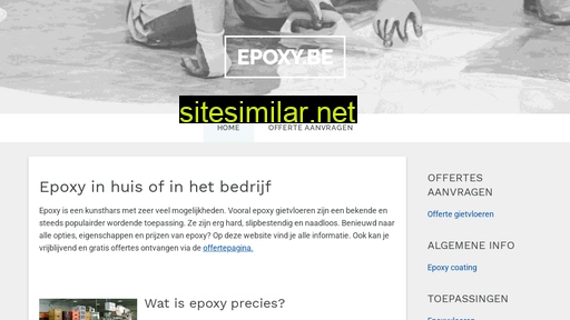 Epoxy similar sites