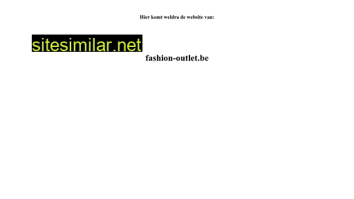 fashion-outlet.be alternative sites