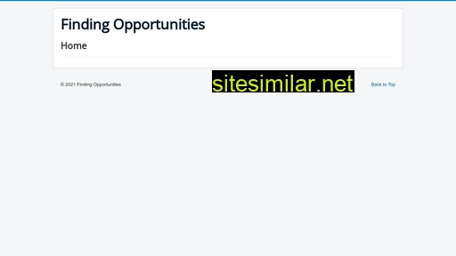 findingopportunities.be alternative sites