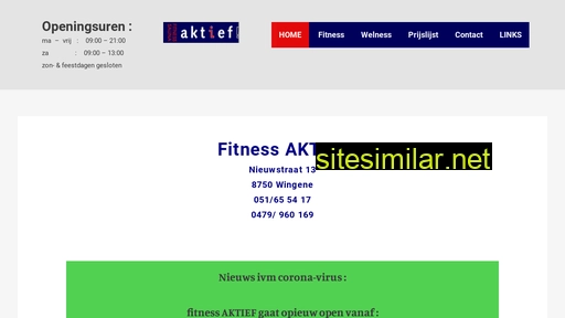 fitnessaktief.be alternative sites