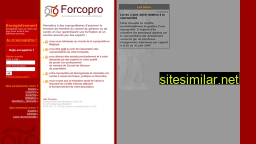 forcopro.be alternative sites