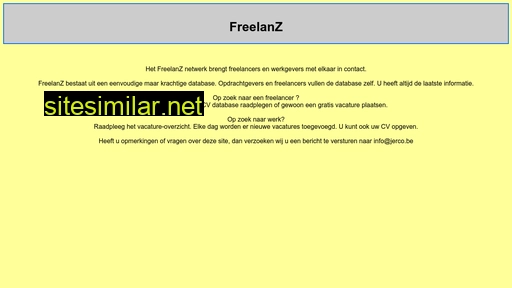 freelanz.be alternative sites