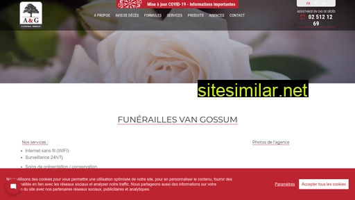 funerailles-vangossum.be alternative sites