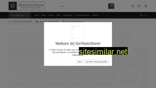 gintonicstore.be alternative sites