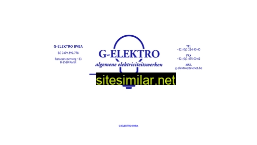 g-elektro.be alternative sites