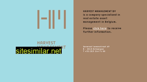 harvestmanagement.be alternative sites