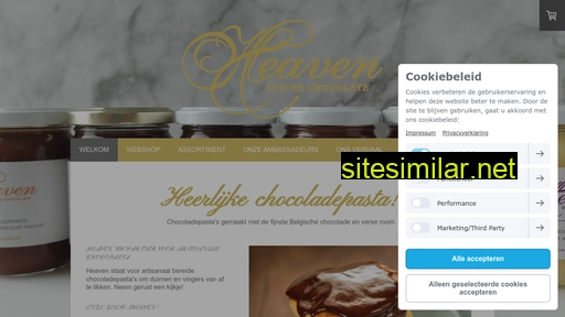 heavenchocolate.be alternative sites