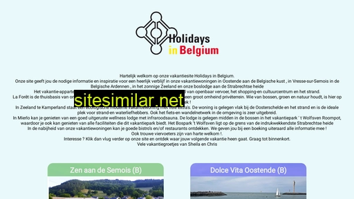 holidaysinbelgium.be alternative sites