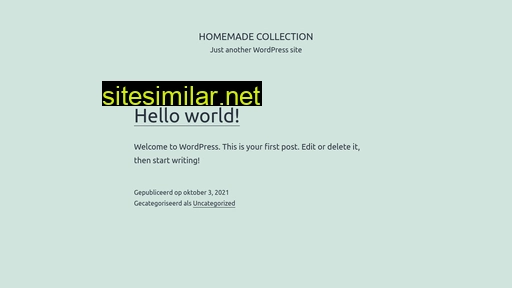 homemadecollection.be alternative sites