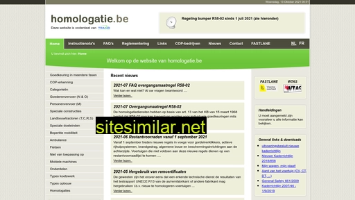 homologatie.be alternative sites