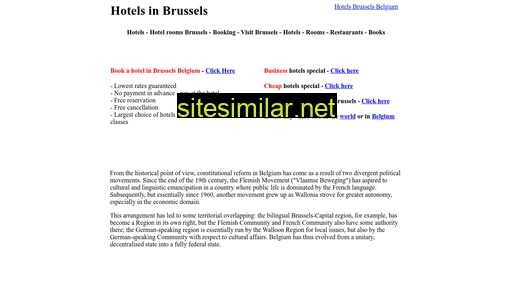Hotels-brussels-belgium similar sites