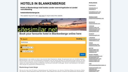 hotelsinblankenberge.be alternative sites
