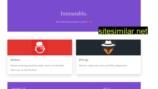 Immutable similar sites