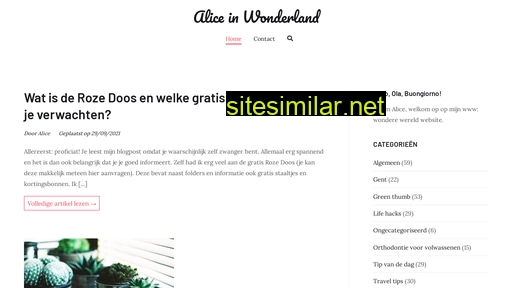 inwonderland.be alternative sites