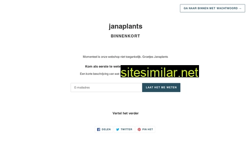 janaplants.be alternative sites