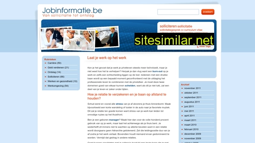 jobinformatie.be alternative sites