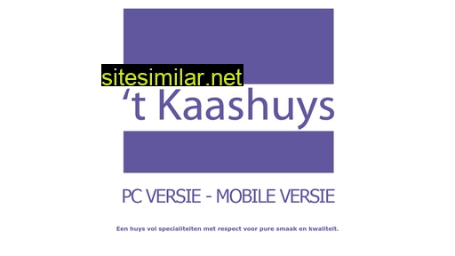 kaashuys.be alternative sites
