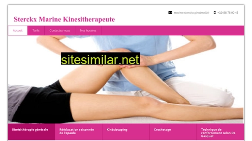 kinesitherapeutesterckxsoumagne.be alternative sites