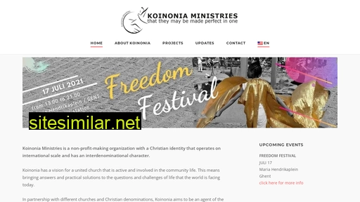 koinonia.be alternative sites