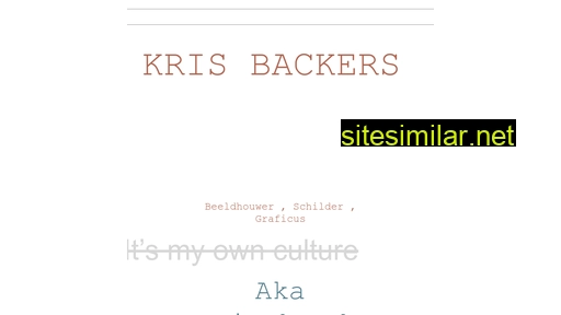 Krisbackers similar sites